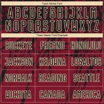 Maglia da calcio personalizzata Crimson Black-Crema con stampa a sublimazione