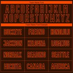 Maglia da calcio personalizzata marrone arancione con stampa a sublimazione