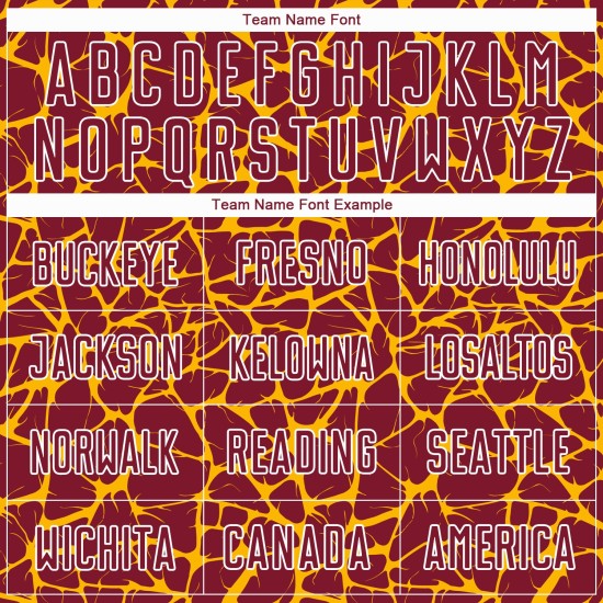 Maglia da calcio personalizzata Crimson Gold-White Abstract Network Splash Sublimazione Uniforme da calcio